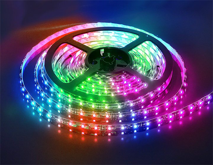 Монтаж светодиодных RGB-лент большой длины